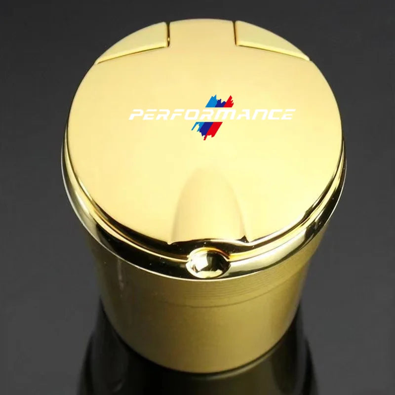 Car Ashtray with LED Light Car Smokeless Cup Holder For BMW M Emblem E46 E36 E34 F10 E90 F30 E60 F30 E53 E30 E92 E87
