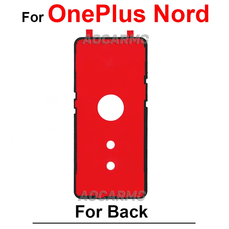 For OnePlus 6 6T 7 7T 8 8T 13R 9 10R 10 Pro 9R 9RT Nord Rear Door Housing Back Cover Adhesive 1+8Pro Sticker Tape Glue