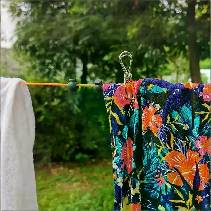 1Pcs Retractable Clothes Drying Rack Rope Outdoor Portable Clothesline Storage Clothing Line For Laundry Drying Line Camping