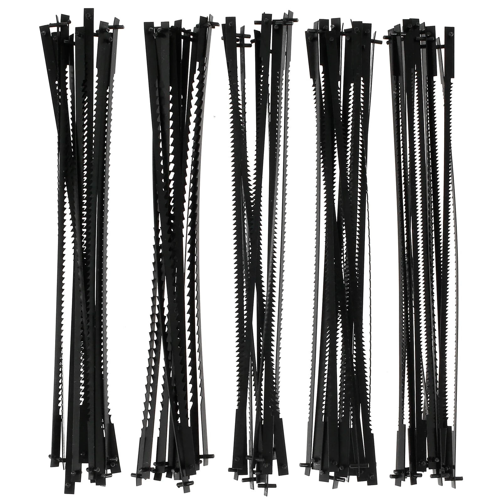 60Pcs Scroll Saw Blade Pin End 5inch Sturdy Carbon Steel Scroll Saw Blade TPI 10/15/18/20/24 Replacement for Wood Plastic Metal