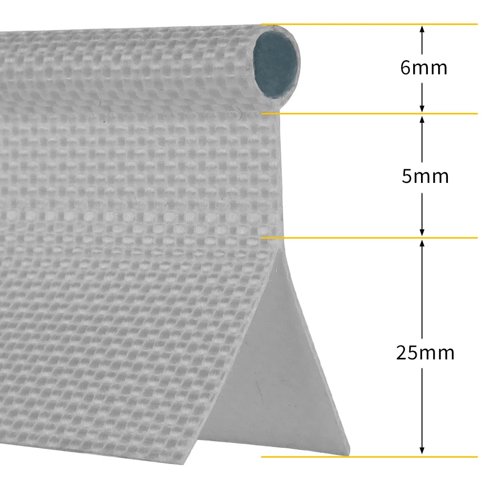 Campervan Awning Rail Piping 6mm Double Flap PVC Core Caravan Camping Tent Sunshade Accessories For Keder Camping Awnings Tents