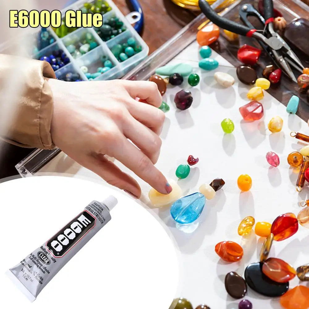 2pcs 29.7/110ml E6000 Multi-Purpose Glue Adhesive Epoxy Resin Repair Cell Phone Touch Screen Liquid Jewelry Craft Super Adhesive