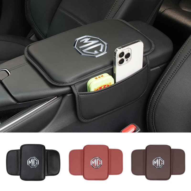 Car Armrest Cushion Console Protector Cover Elbow Storage Pad For Morris Garages MG 6 3 5 7 TF ZR ZS HS GS GT Hector RX5 RX8 350