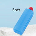 6x Ice Blocks Sturdy PETG for Cool Bag Ice Pack for Beach Picnics Home