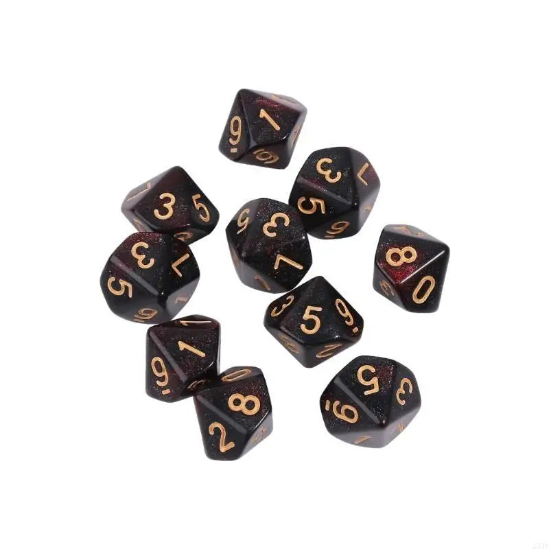 10pcs 10 Sided D10 Polyhedral for Table Games for Pub Club Games Supplies Table Games