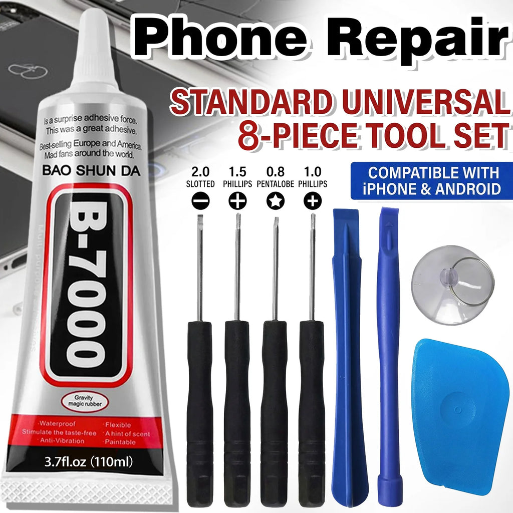 B7000 Transparent Universal mobile phones display Repair Tool Heavy Duty Black waterproof Adhesive T7000 Elastic glue T7000 for display Edge Repair of Tablets and Tablets