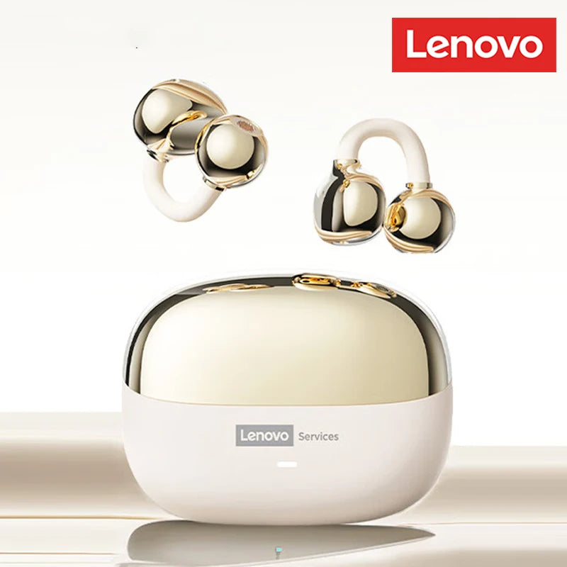 Choice Lenovo LE302 OWS Ear Clip Earphones Wireless Bluetooth 6.0 Headset HD Call Earbuds Low Latency Gaming Headphones New