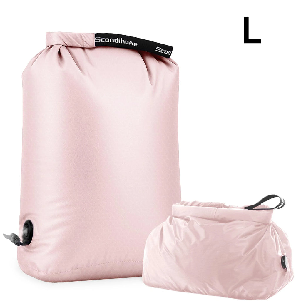 Travel Storage Bag Compression Sack Waterproof No Pump Vacuum Bag Clothes Organizer Space Saving Pouch for Backpacking Gym