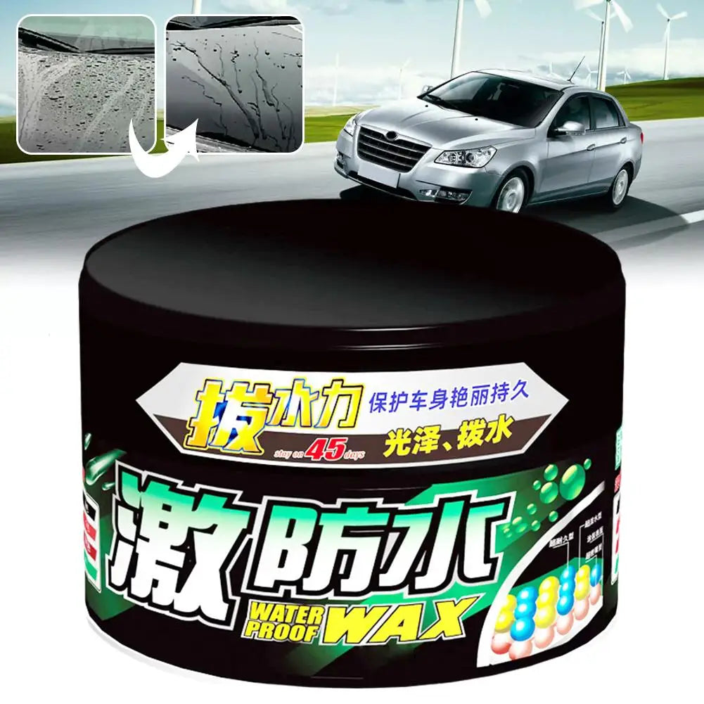 Soft 99 Waterproof Coated Solid Wax, Water Block Wax Wax Car Car Waterproof W65 Cleaning 300g Accessories T5X9