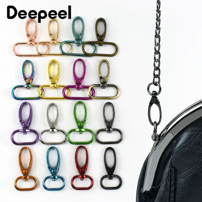 5/10Pcs 20-38mm Metal Hook Buckle for Bag Strap Swivel Lobster Clasp Dog Collar Carabiner Clip KeyChain Fastener Accessories
