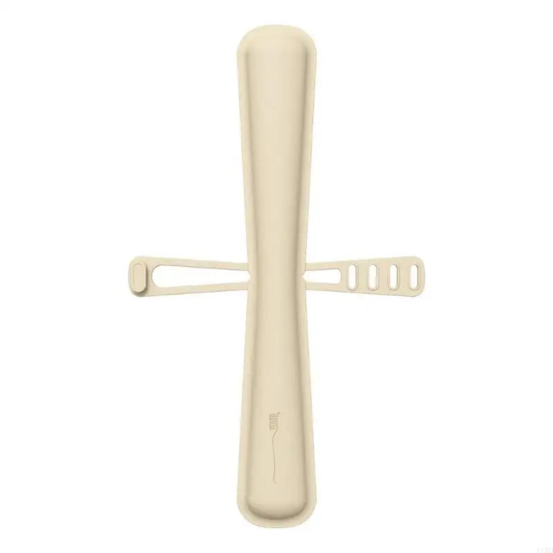 E0BD Reusable Silicone Toothbrush Cover Case For Traveler with Toothpaste Clip