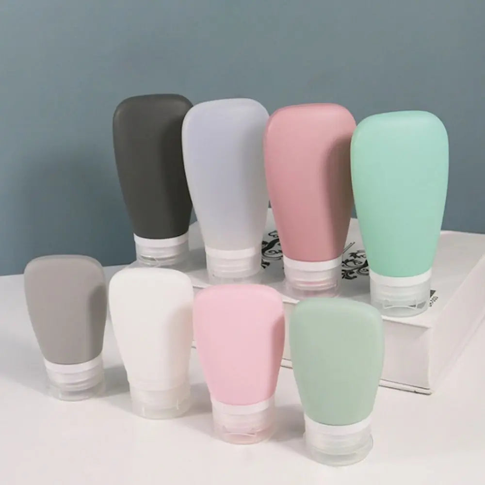 Silicone Travel Toiletry Bottles Leakproof Refillable Lotion Bottles 30/60/90ml Shampoo Container Cosmetic Storage Containers