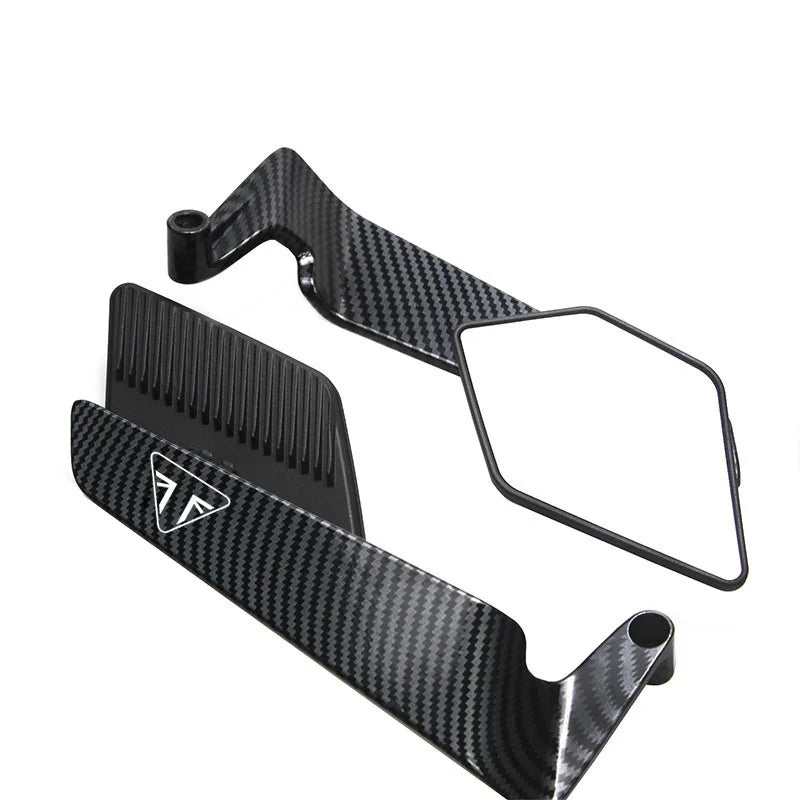 For Tiger 900/900GT 1200 Rocket 3 Street Triple S 765 765RS 765R 1200 TRIDENT 660 Motorcycle Rearview Mirrors Rotate Adjustable