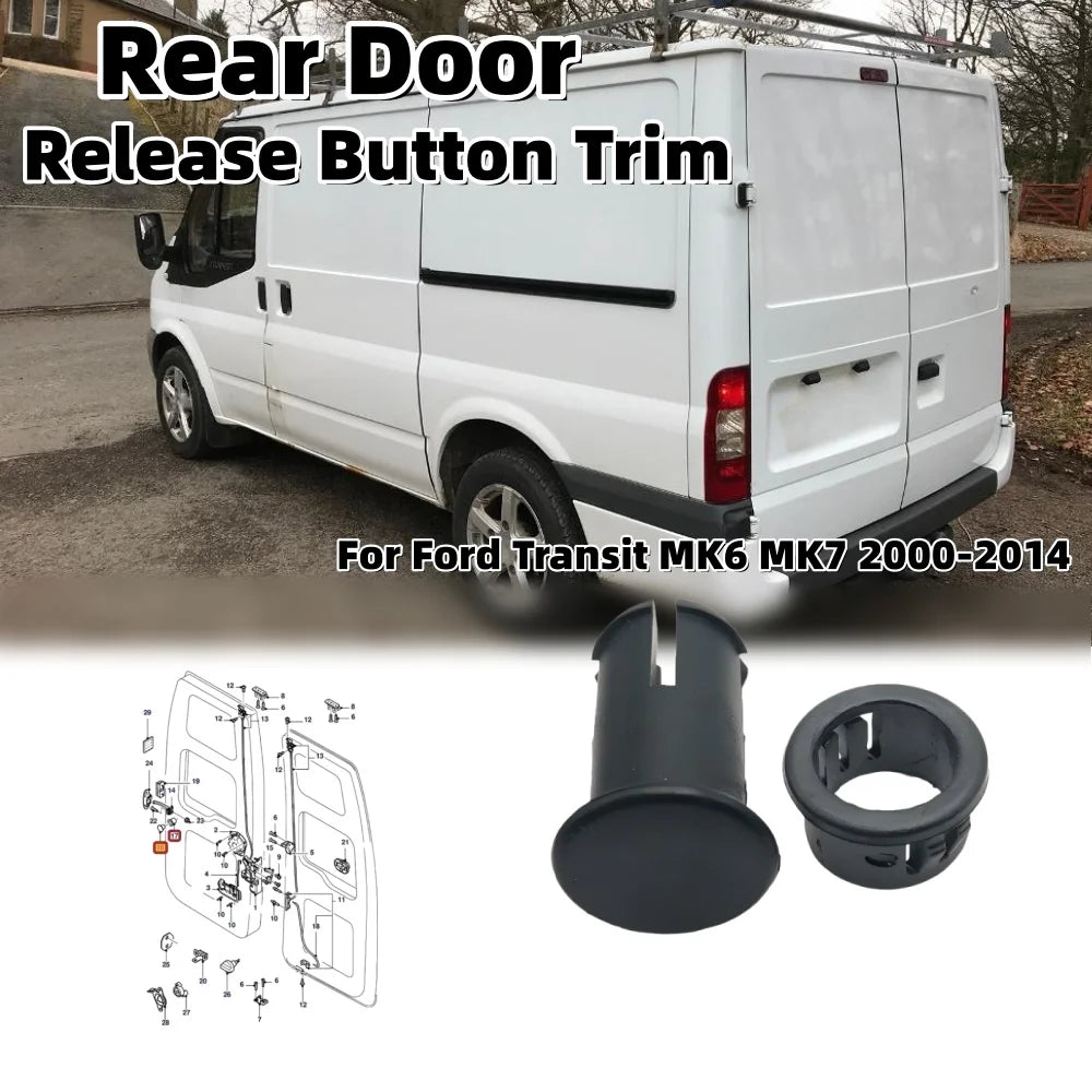 1Set Rear Door Release Button Trim For Ford Transit MK6 MK7 2000-2014 RV Door Limit Switch Release Button Panel Accessories