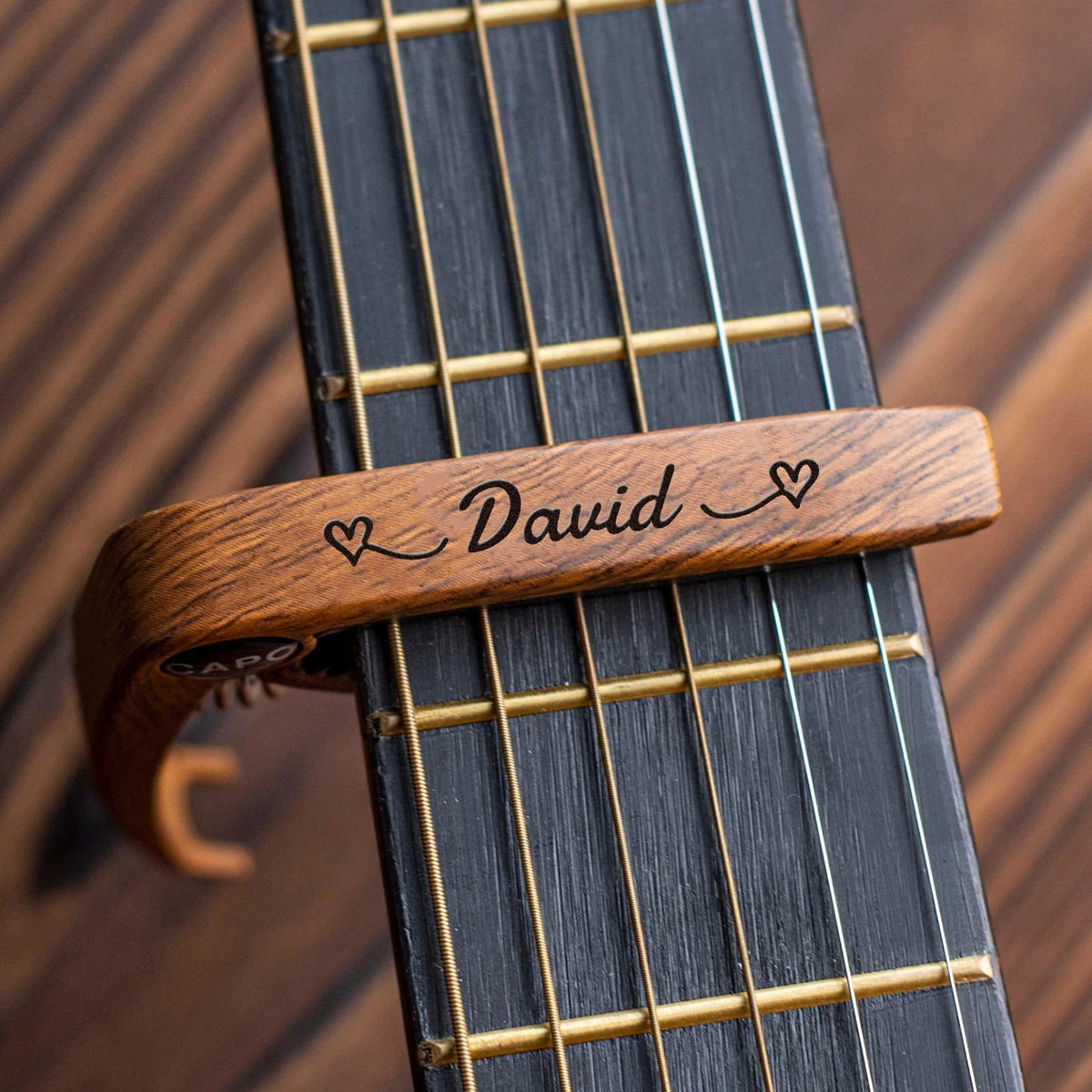 Custom Engraving Name Guitar Capo, Personalized Capo For Electric Guitar, Customized Engraved Capo