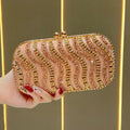 New celebrity exquisite clutch bag, high-end diamond-encrusted bag, women's luxury rhinestone dinner bag, niche clutch bag