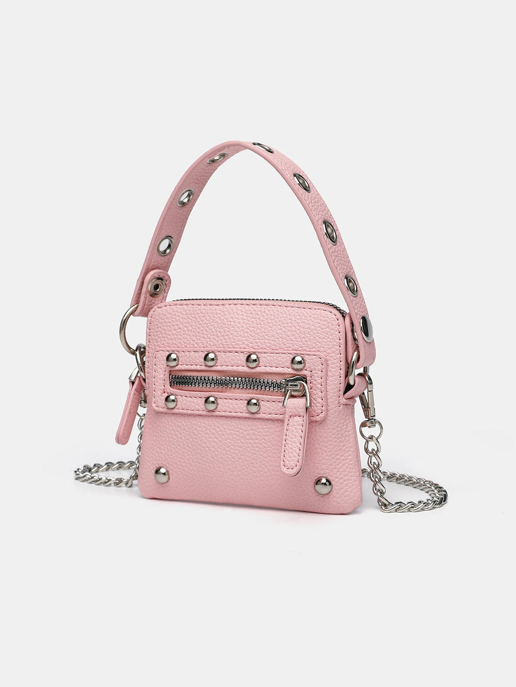 New women's mini niche chain small square bag, high-end pebbled shoulder bag, portable and compact coin purse