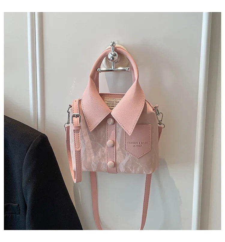 2026 New Minimalist Shirt Bag for Women Fashion Casual Shoulder Crossbody Bag Unique Design Handbag