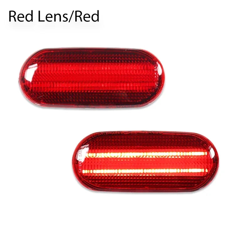 For Volkswagen Beetle 1998-2005 Car Rear Bumper Side Marker Indicator Lights Red / White LED Driving Lights Parking Lights 12V