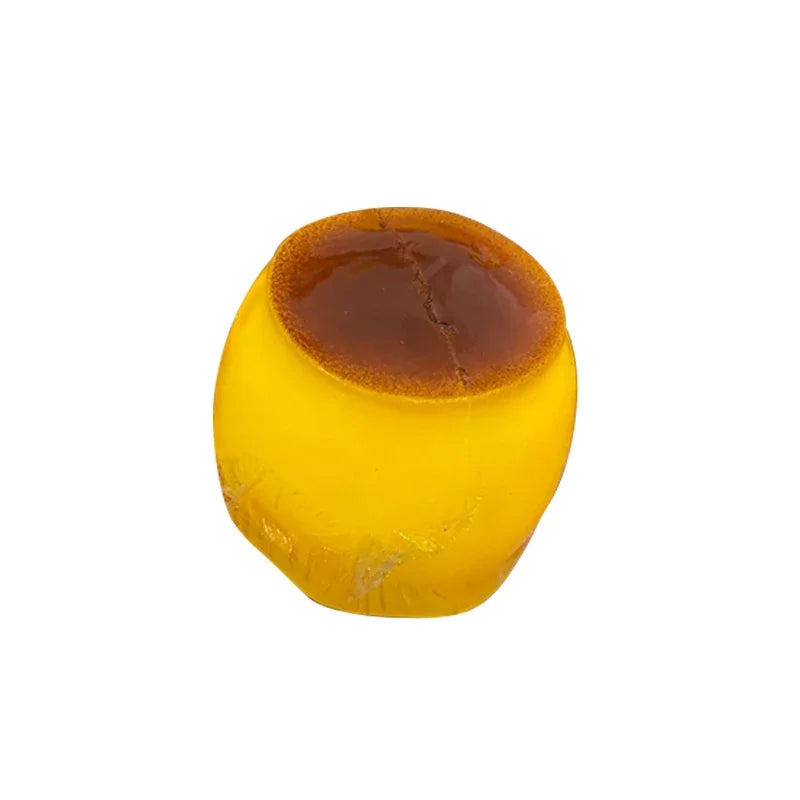 Crispy Sound Caramel Pudding Squeezing Toy Homemade DIY Handmade Squeeze Ball Non-rebound Stress Relieving Toy for Gift