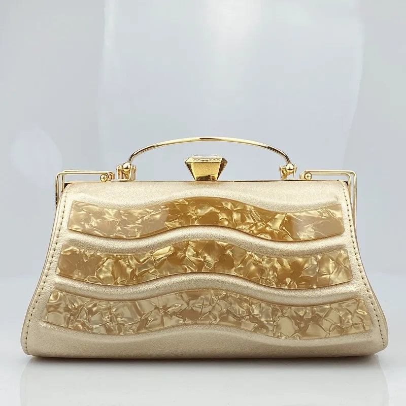 Designer Wallet Fashion Acrylic Evening Bag Women's Multi color Patch Handbag Geometry Celebrity Dress Evening Party Handbag
