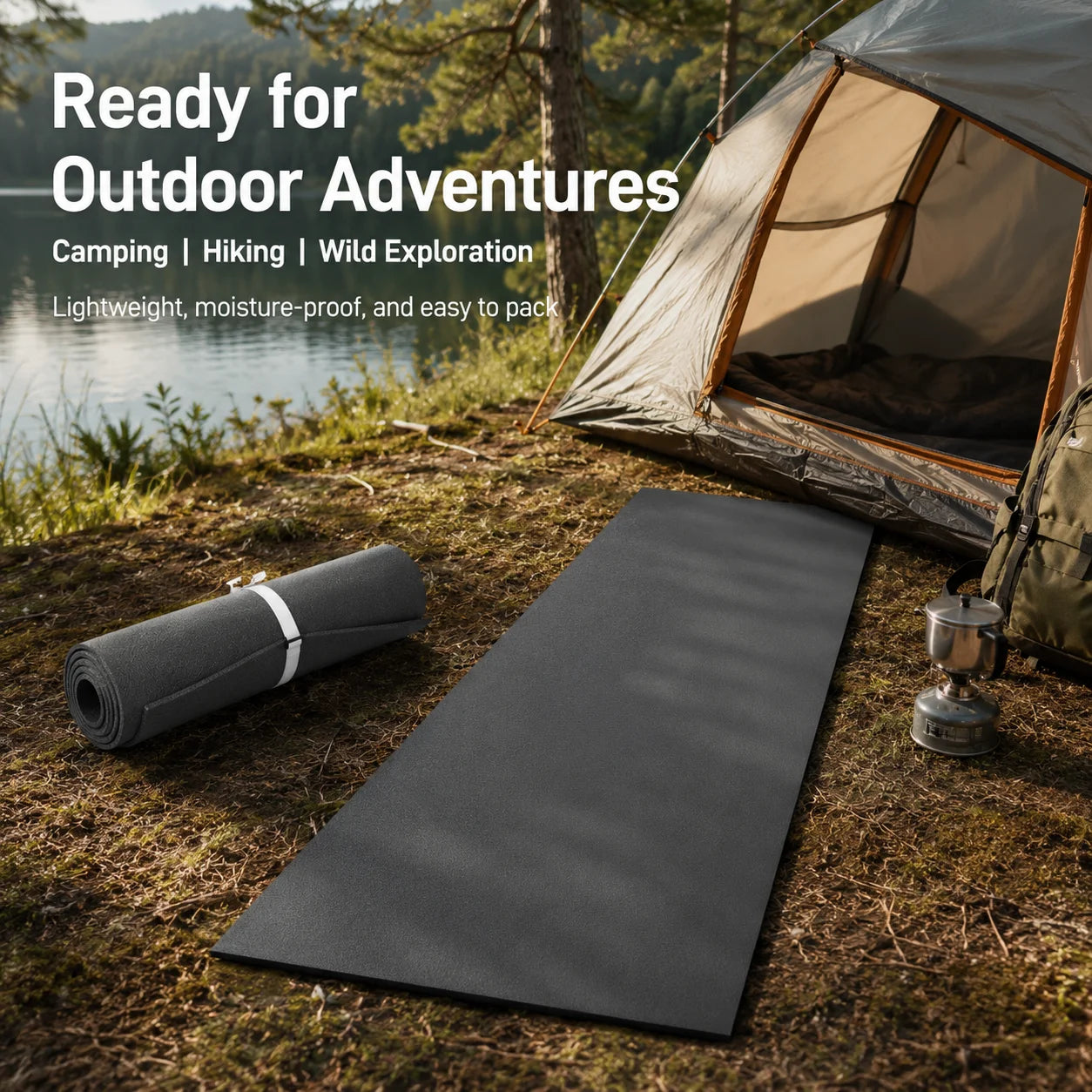 Lightweight XLPE Camping Mat Waterproof Moisture-Proof Sleeping Pad for Hiking Trekking Outdoor Picnic Portable Picnic Blanket