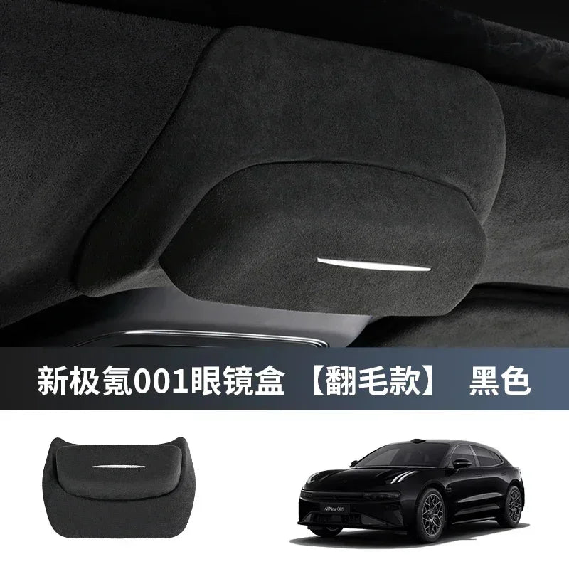 For ZEEKR 001/009 Car Glasses Case Sunglasses Protection Scratch-proof Storage Clip Car Roof Interior Modification Accessories