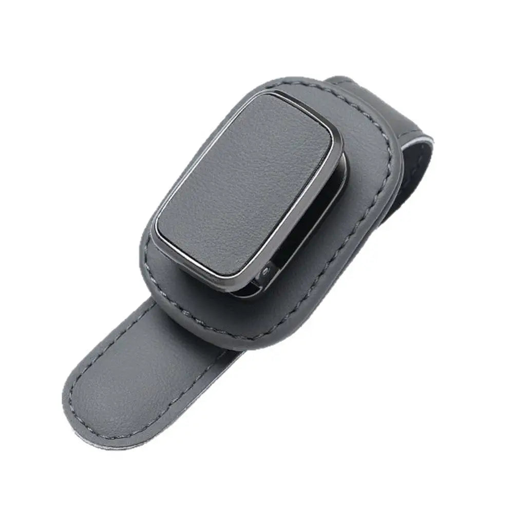 Car Sunglasses Clip Super Fiber Leather Sun Visor Eyeglass Storage Holder Auto Interior Accessories Card Ticket Organizer