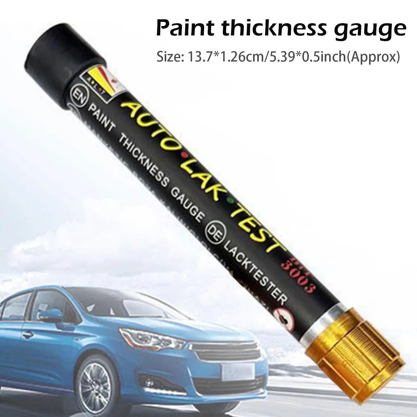 1PC Paint Thickness Tester With Magnetic Tip Scale Indicator Portable Car Paint Coating Tester Meter Coat Crash Check Test