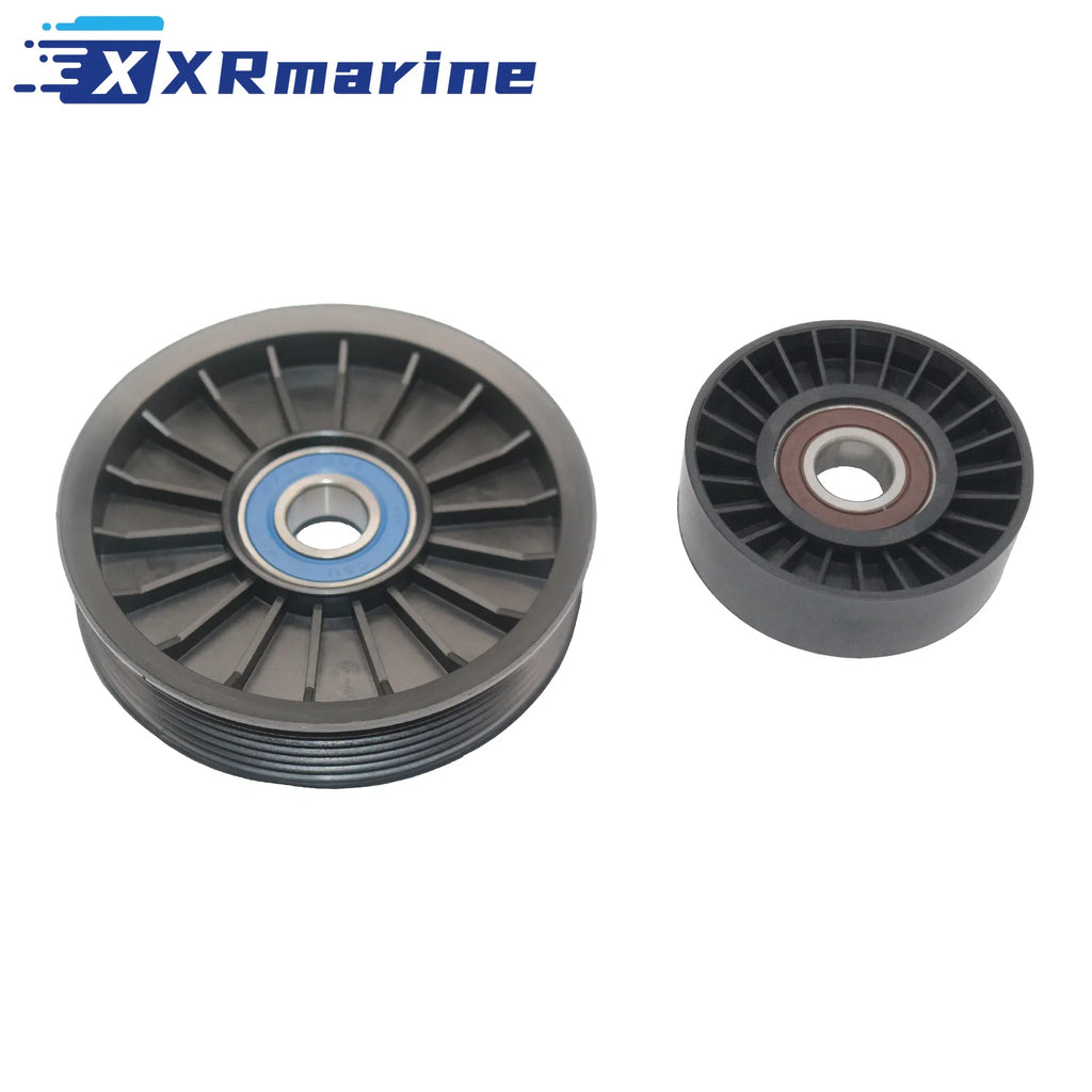 For Mercruiser V6 V8 Serpentine belt Idler PULLEY set 4.3 5.0 5.7 6.2 L MPI pulleys 864625T, 8M6500024, 865598