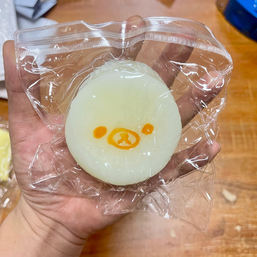 2026 Hot 1Pc Soft Taba Squishy Toy with Butter Texture - Sweet Melon Bear Shaped to Relieve Stress - Food Grade Silicone