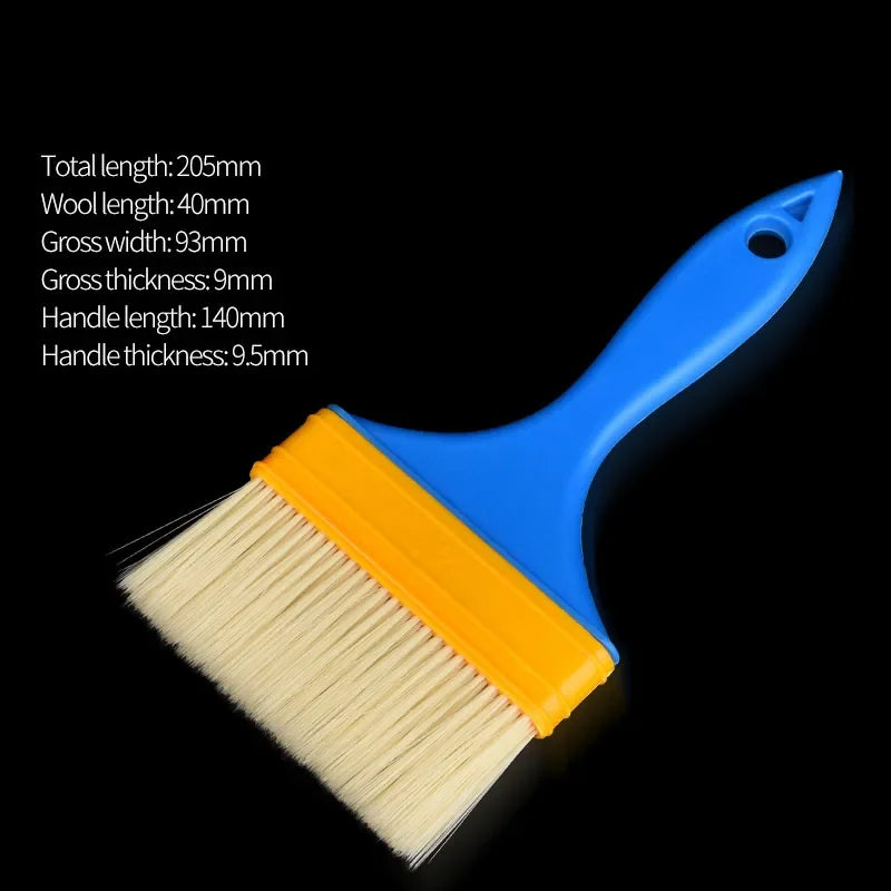 Multifunctional Paint Brush with Wooden Handle for Wall & Furniture Cleaning Nylon Bristle Barbecue Brush