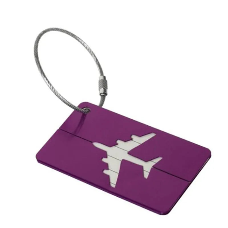 New Fashion Luggage Tags Aluminium Alloy Women Men Travel Luggage Suitcase Straps Baggage Name Label Holder Travel Accessories