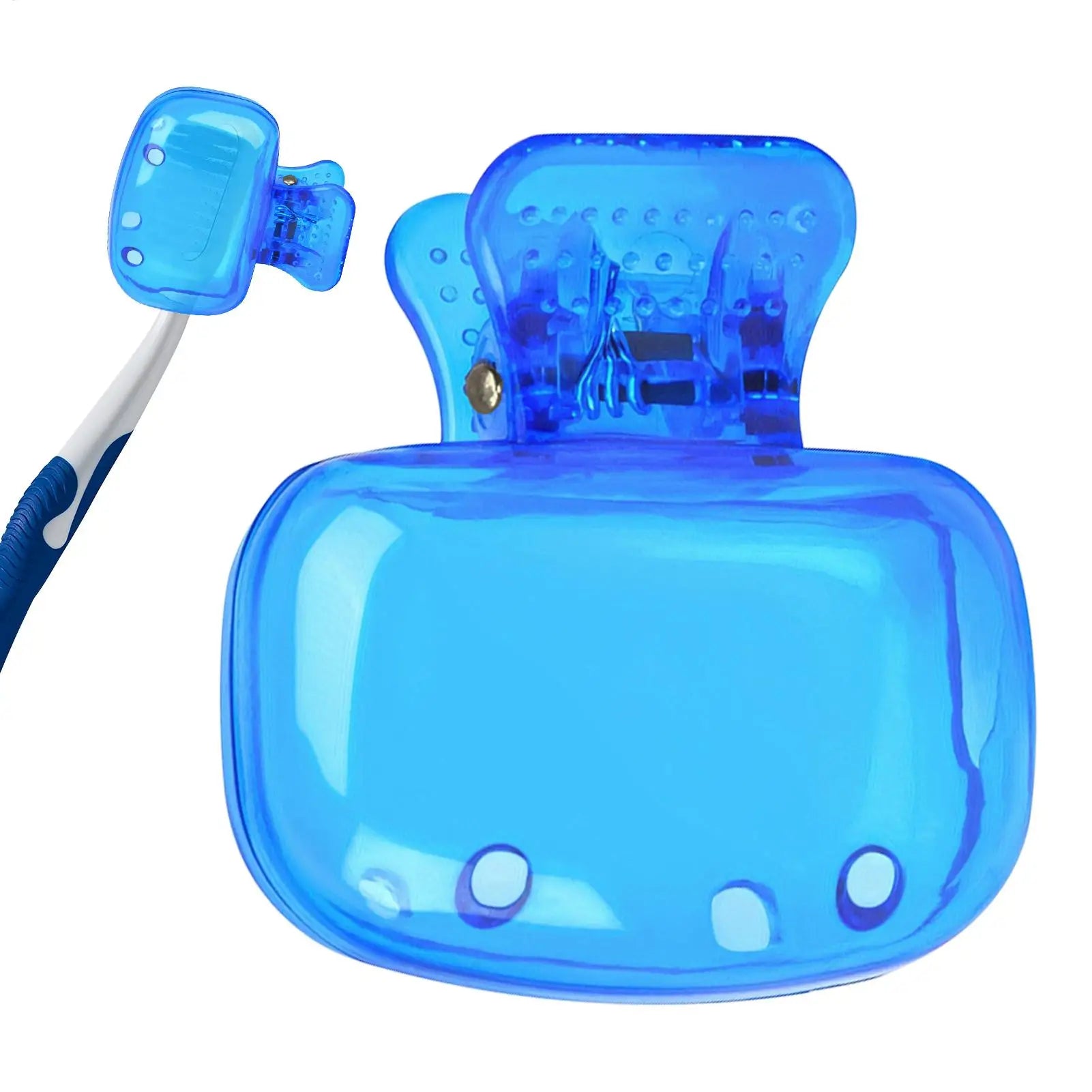 Portable Toothbrush Cover Clip On Dustproof Protector Toothbrush Cap for Travel Camping Hotel Home Bathroom Hygiene Cover