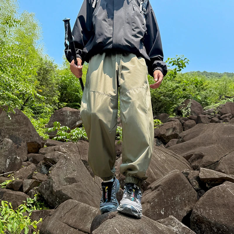 CHRLCK Men's Waterproof Hiking Pants Quick Dry Windproof Outdoor Trousers Camping Fishing Climbing Hunting Cargo Pants