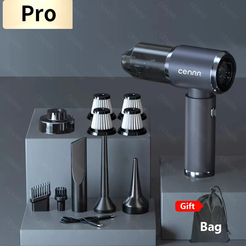 140000PA Car Vacuum Cleaner Strong Suction Cordless Dual-Purpose Vacuum Cleaner Wireless Handheld Mini Blower for Home Appliance