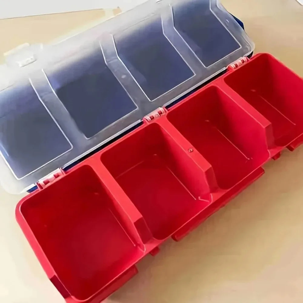 Convenient Multi-Compartment Screw and Small Parts Storage Box Durable Plastic Hardware and Jewelry Storage Box