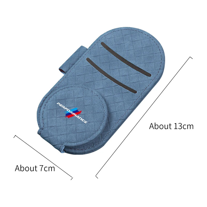Magnetic Leather Car Glasses Clip for BMW E28 E39 E46 E53 E60 E92 F10 F20 F48 G60 G70 X1X5X6 X7 Sun Visor Sunglasses Holder Clip