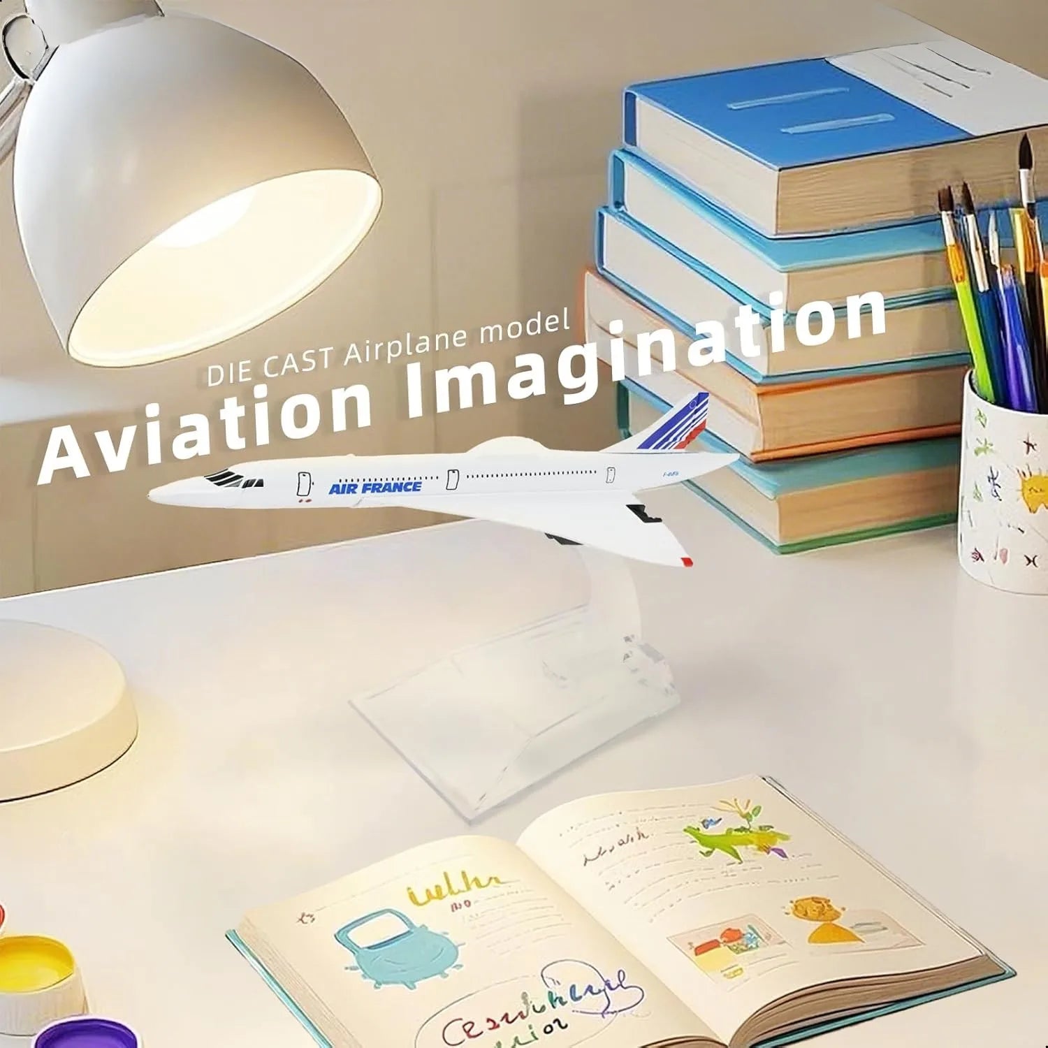 1/400 Scale France British American Concorde Airplane Model Toy 16cm Mini Airplane Model For Collection or Children's toy gifts