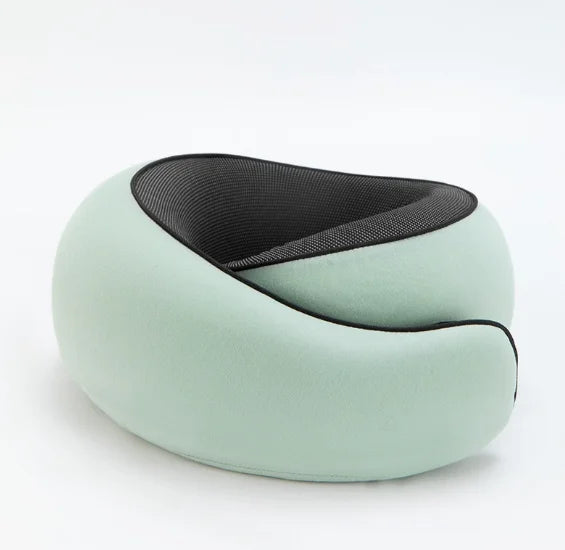Memory Foam Travel Neck Pillow, 360-Degree Head & Chin Support Pillow for Home, Airplanes and Car Use