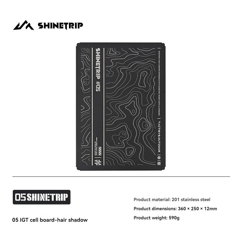 ShineTrip Stainless Steel IGT Modular Insert Panel—DIY Tactical-Style Expansion With Ambient Appeal