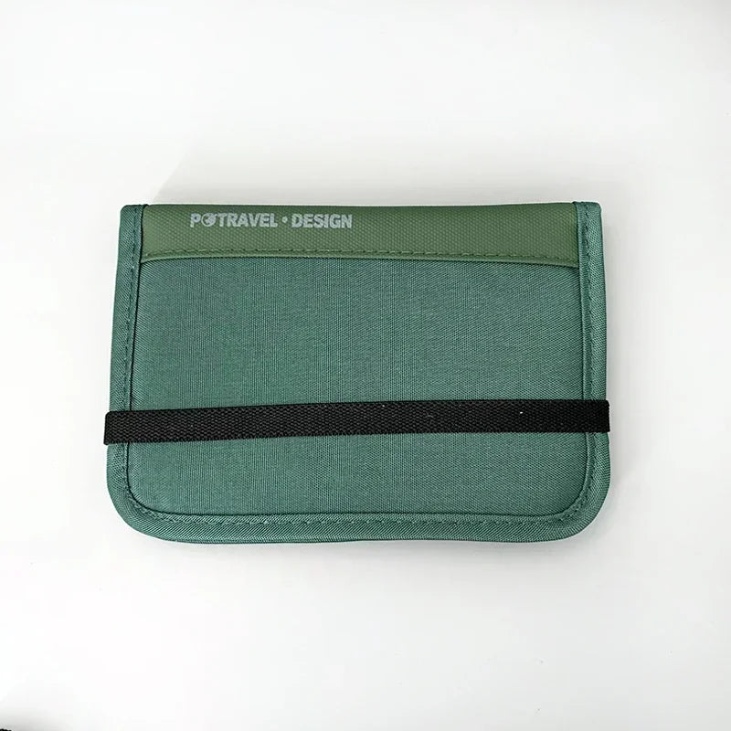 Waterproof Passport Holder Travel Wallet Multifunctional Small Credit Card Wallet Storage Bag Portable Document Storage Bag