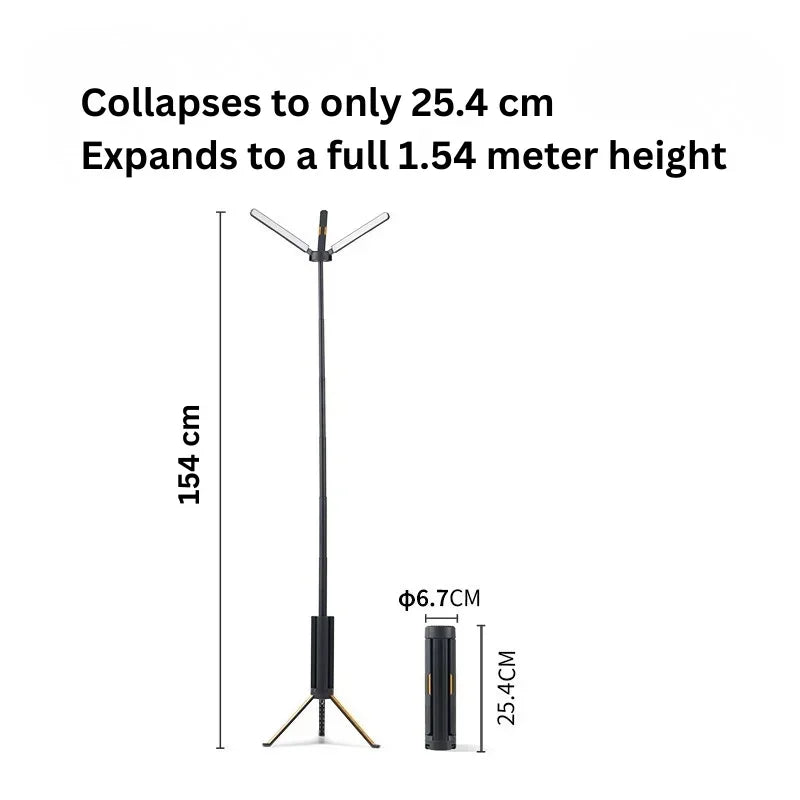 Telescopic Camping Light 15600mAh Rechargeable Lantern, Waterproof Collapsible Outdoor LED Flashlight for Hiking Tent