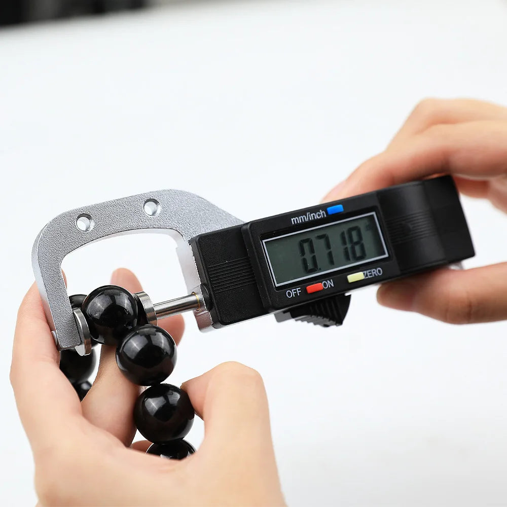 0-25mm Digital Horizontal Thickness Gauge 0.01mm Jewelry Pearl Ruler Round Diameter Metal Measuring Thickness Meter Micrometer