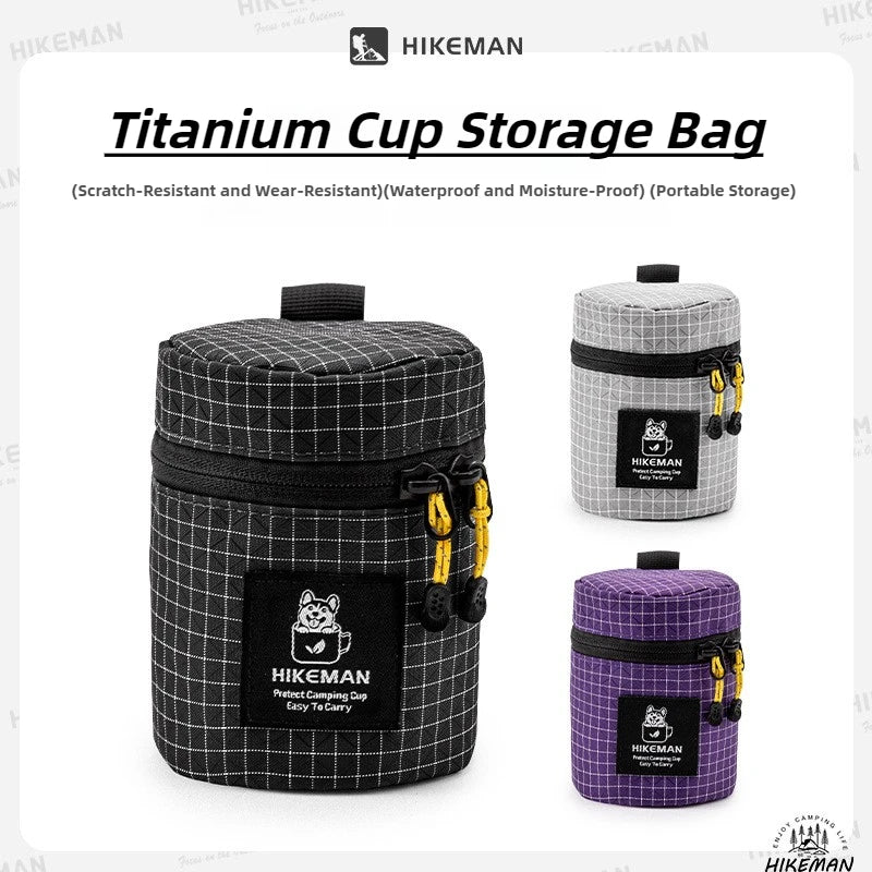 HIKEMAN Camping Cup Storage Bag Dyneema Multifunctional Pouch Waterproof Outdoor Gear Organizer for Travel Hiking Accessories
