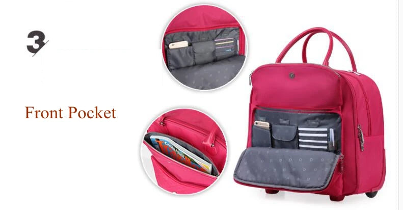 women travel suitcase Rolling luggage suitcase rolling Luggage bag wheeled bag for Travel Trolley  bag carry on hand luggage