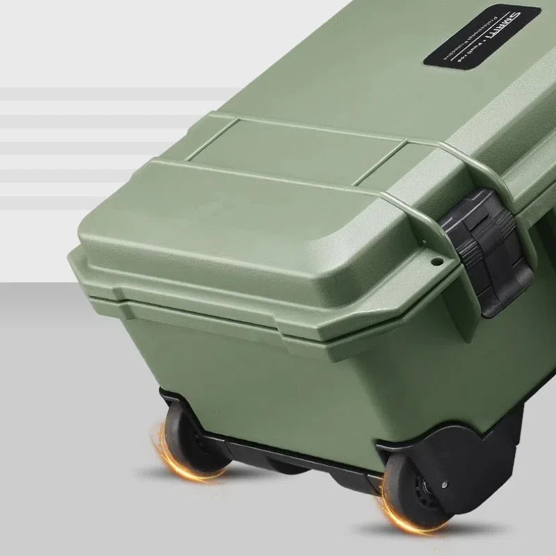 Portable Trolley Toolbox Multi-functional Plastic Toolbox Camera Notebook Photography Waterproof Trolley Case Large Size S5129