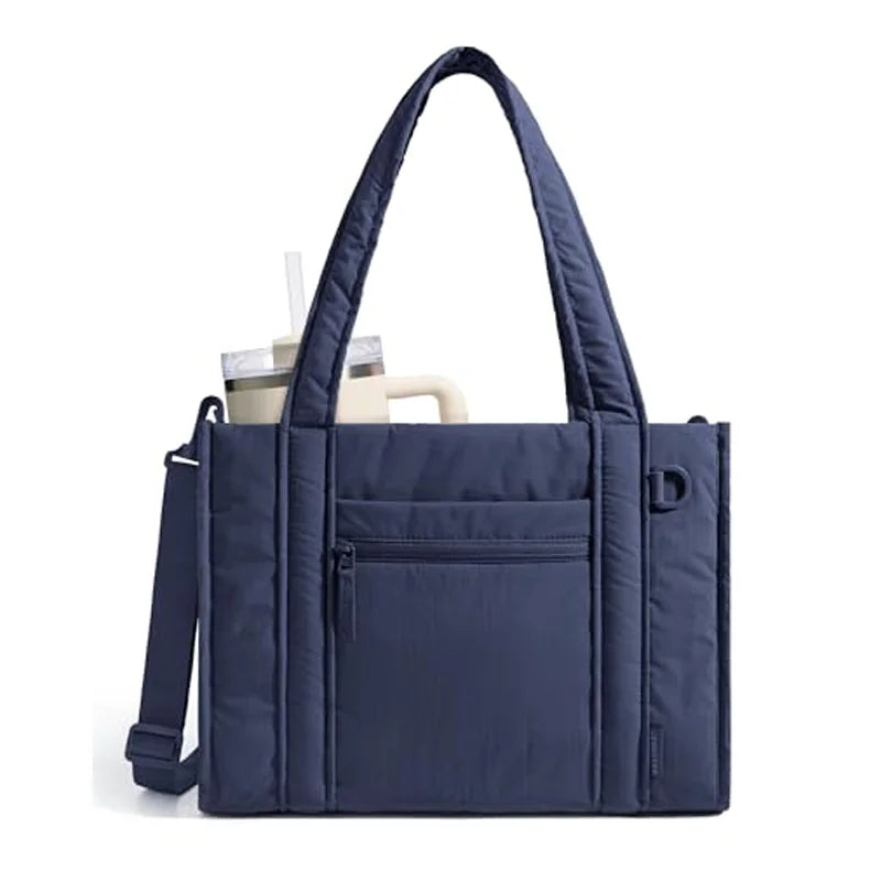 BAGSMART Women Tote Bag for Travel Work College Large Capacity Casual Commuting Crossbody Bag Lightweight Handbag with Zipper