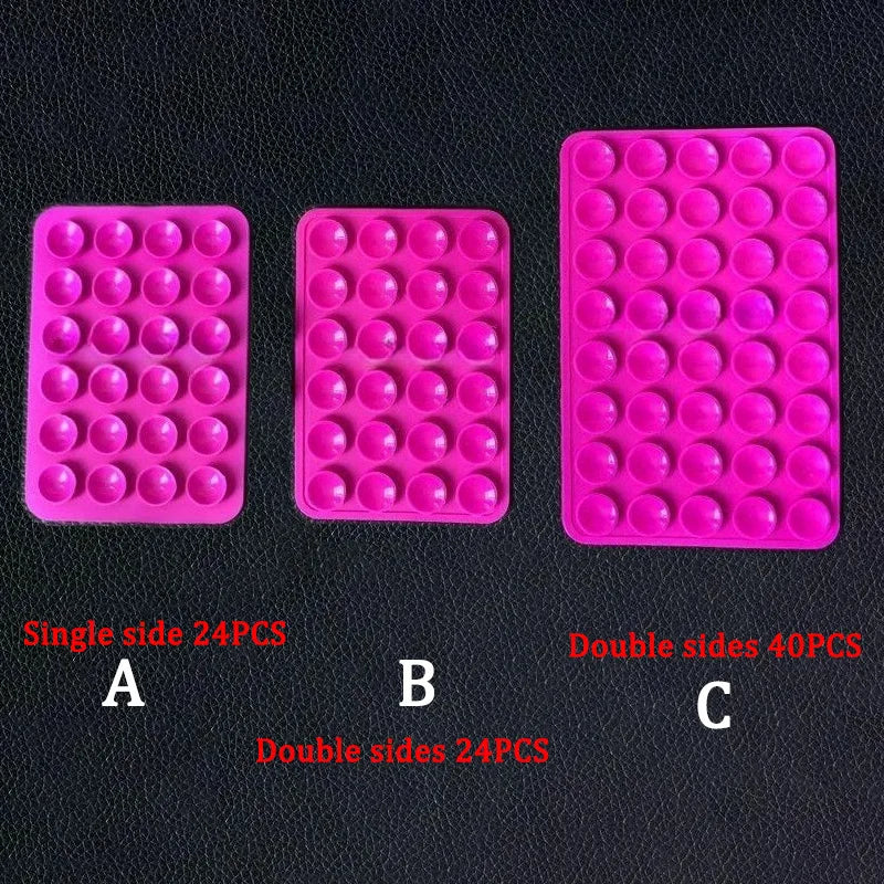 Silicone World Square Silicone Mobile Phone Fixing Suction Cup Car Mounted Bracket Phone Case Universal Anti Slip Suction Cup