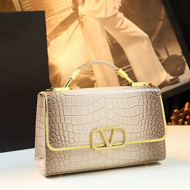 Classic Casual Solid Color Diaper Bags For Ladies Parisian Luxury Tote Bag High-End Crossbody Bag Elegant Fashion Messenger Bag